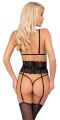 Комплект белья Suspender Set black S/M