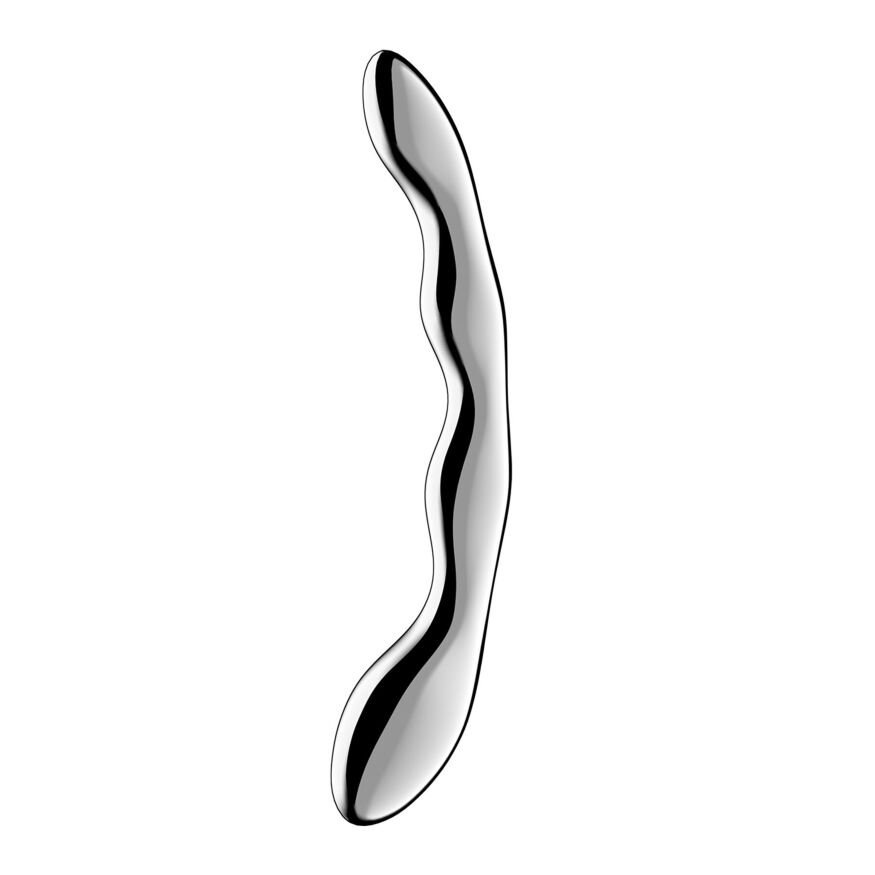 Важкий металевий ділдо Satisfyer Cosmic Crest 2 - 676 г