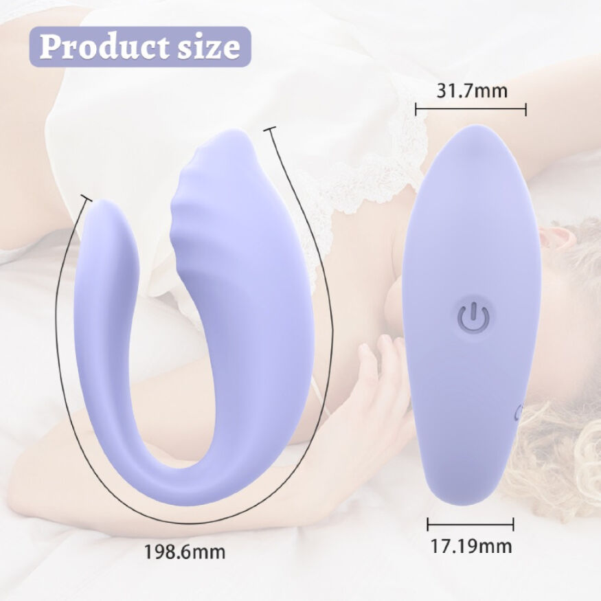 Вибратор для пар Every Night Toys Anthea с пультом, лавандовый, 19.8 х 6.3 см