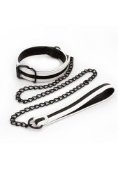 Нашийник з повідцем NS Novelties GLO Bondage Collar And Leash Green світяться в темряві
