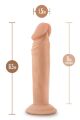 Гибкий фаллоимитатор Blush DR. SKIN PLUS 6 INCH POSABLE DILDO VANILLA