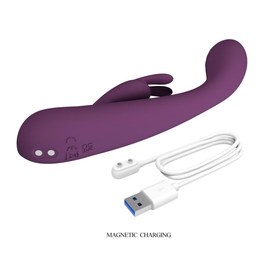 Вібратор-кролик для точки G - Pretty Love Emma Powerful Silicone Rabbit Vibrator