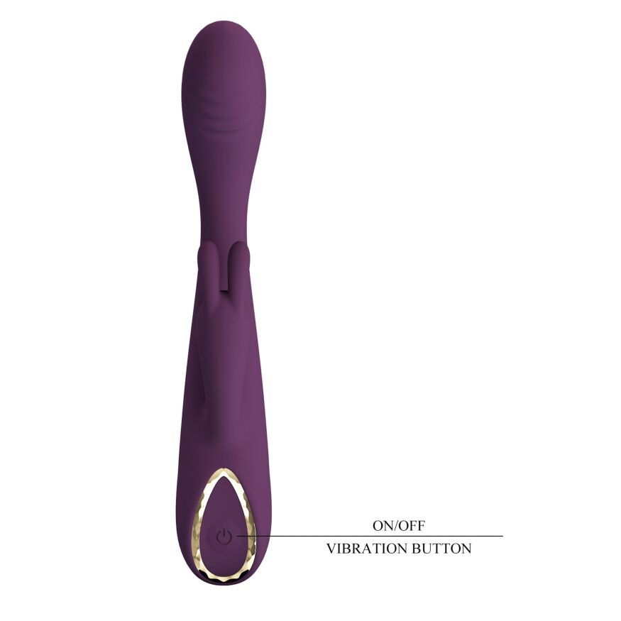 Вібратор-кролик для точки G - Pretty Love Emma Powerful Silicone Rabbit Vibrator