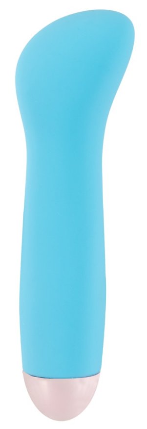 Синий мини вибромассажер Cuties Mini Vibrator с 7 различными вибрационными режимами 