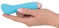 Синий мини вибромассажер Cuties Mini Vibrator с 7 различными вибрационными режимами 