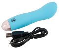 Синий мини вибромассажер Cuties Mini Vibrator с 7 различными вибрационными режимами 