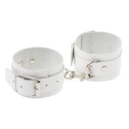 Окови Leather Standart Leg Cuffs, White