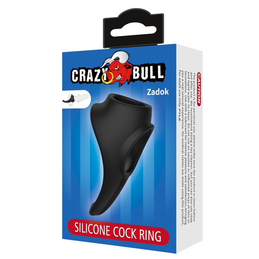 Эрекционное кольцо Crazy Bull - Zadok Silicone Cock Ring, BI-210256