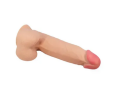 Фалоімітатор на присосці, з хребтом та ефектом ковзної шкіри LyBaile - Sliding Skin 8,5'' Flesh