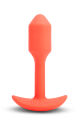 Анальна пробка с вибрацией размер S B-Vibe Vibrating Snug Plug 1, оранжевая