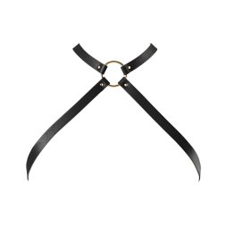 Портупея з екошкіри Bijoux Indiscrets MAZE - Cross Chest Harness Black