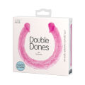 Фаллоимитатор двусторонний Baile Double Dones, реалистичный, розовый, 44 × 3,5 см