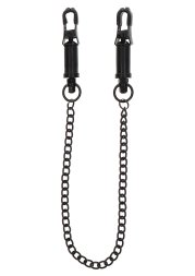 Затискачі на соски Heavy Duty Adjustable Clamps чорні 52 см TABOOM