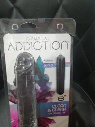 Прозрачный фаллоимитатор ADDICTION Vertical Dong 8″ (лопнул блистер!!!)