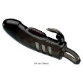Щільна вібронасадка на пеніс з петлею для мошонки Pretty Love Sloane Vibrating Penis Sleeve Black