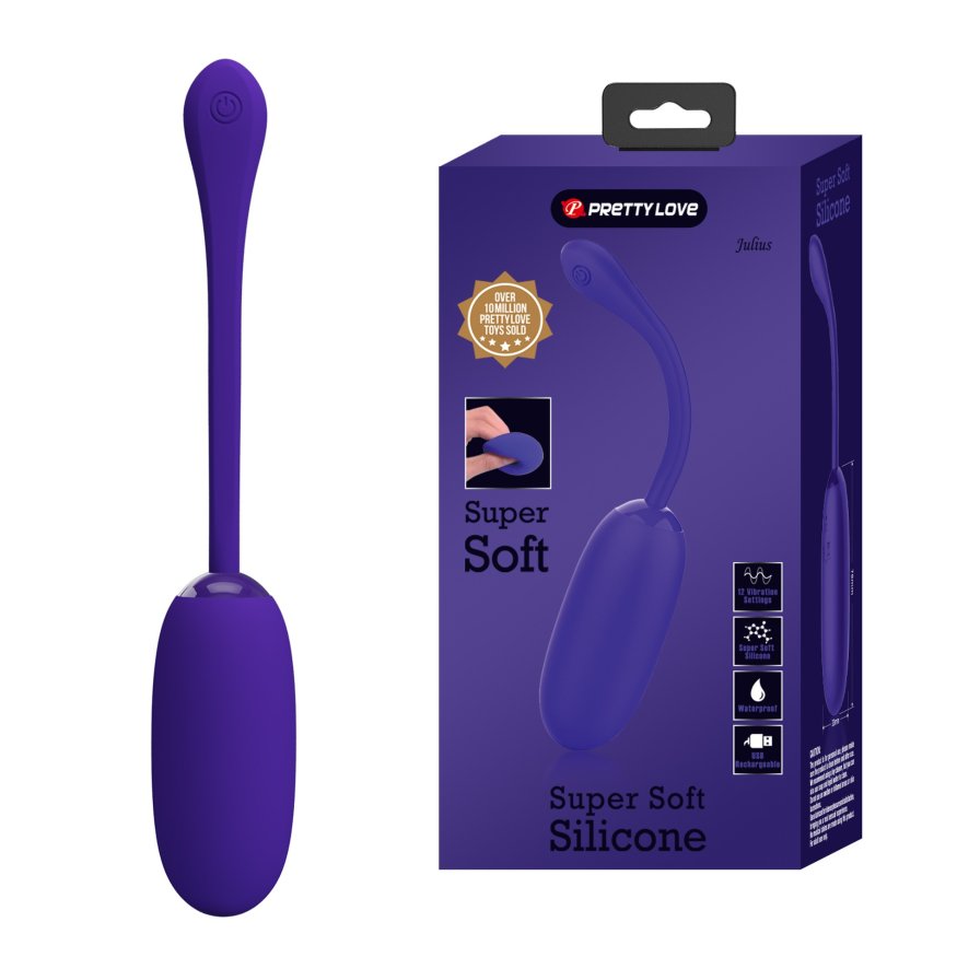 Віброяйце, що перезаряджається Pretty Love - Julius EGG Purple, BI-014653-3