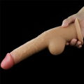 Фаллоимитатор - Dual-Layered Handle Cock 9.5" Flesh