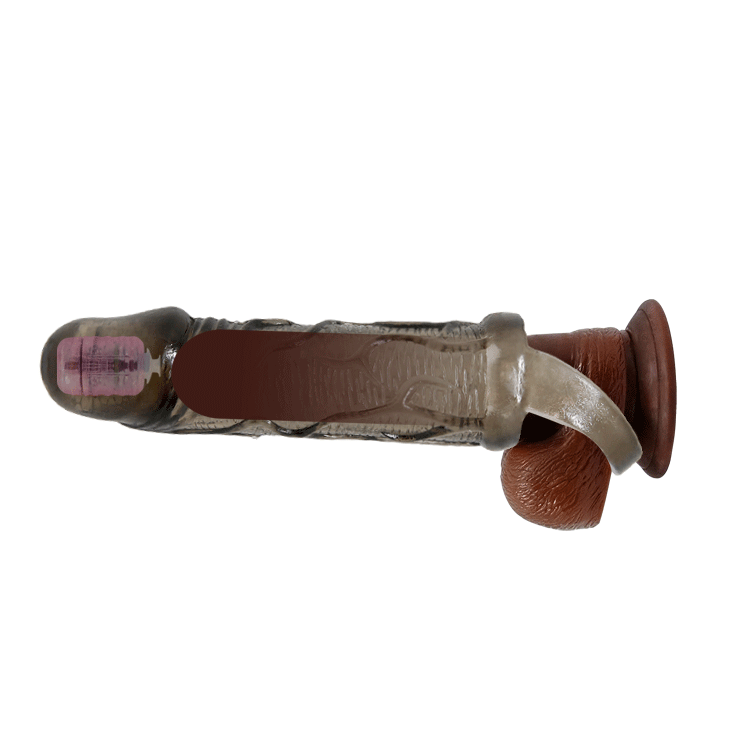Насадка-презерватив с вибрацией "Men extension" BI-026210A-1
