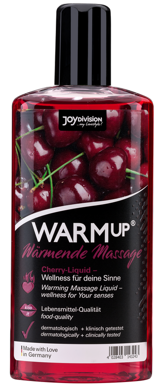 Масажна олійка з розігріваючим ефектом WARMup Cherry, 150 мл