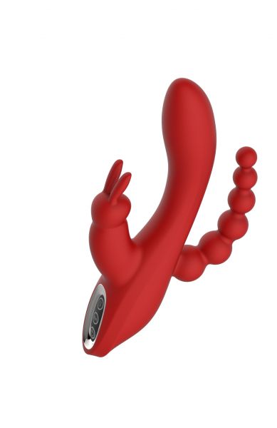 Вібромасажер потрійний Dream toys RED REVOLUTION HERA