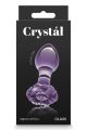 Стеклянная пробка NS Novelties CRYSTAL FLOWER PURPLE