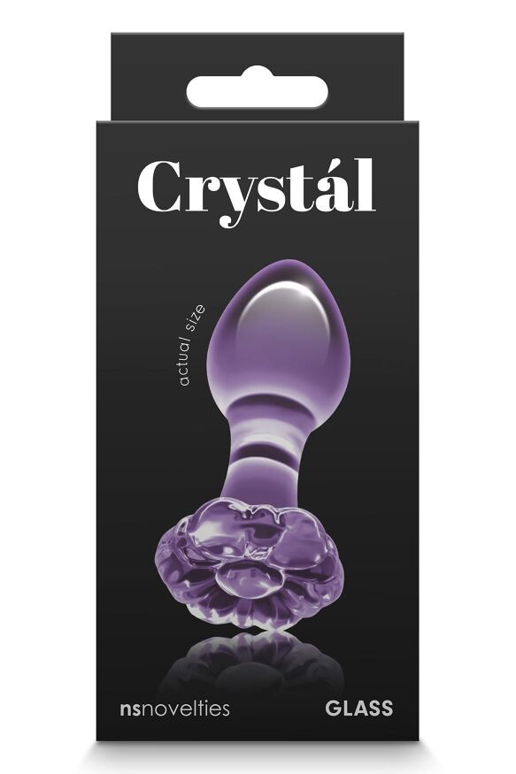 Стеклянная пробка NS Novelties CRYSTAL FLOWER PURPLE