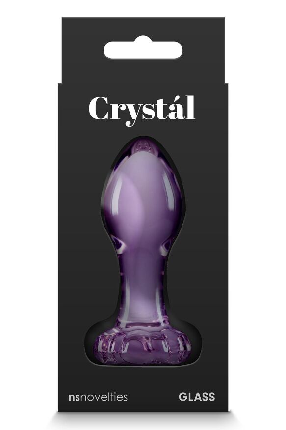 Стеклянная пробка NS Novelties CRYSTAL FLOWER PURPLE