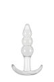Анальная пробка прозрачная JELLY RANCHER T-PLUG RIPPLE CLEAR