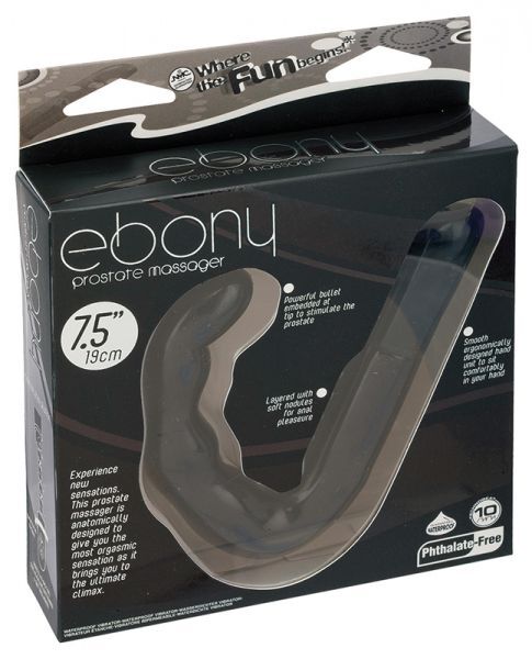 Массажер простаты с вибрацией EBONY