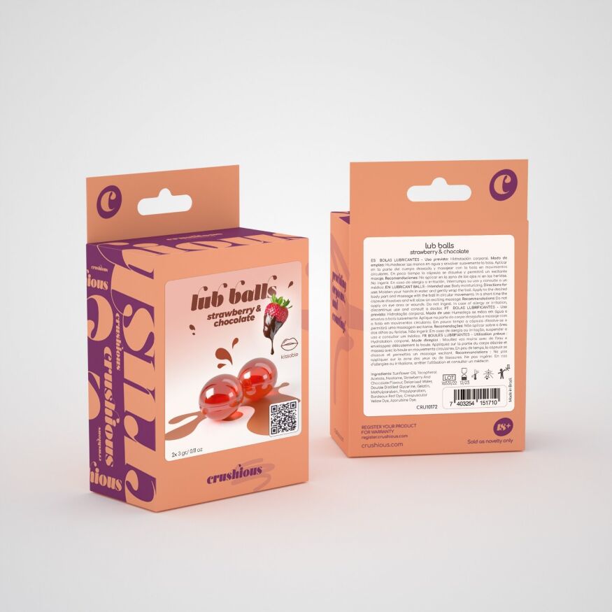 Взрывные шарики со вкусом клубники и шоколада Balls lub strawberry&amp;chocolate