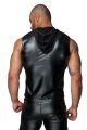 Мужская безрукавка с капюшоном Noir Handmade H062 Hooded Shirt, S, мокрый эффект