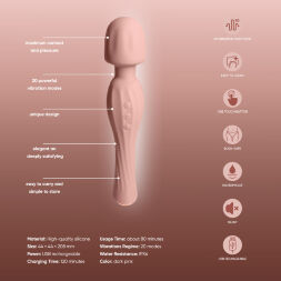 Вибратор-микрофон 28 режимов Sweet Em, тёмно-розовый