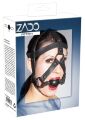 Маска-кляп унисекс Zado Fetish, кожа, черный