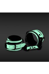 Наручники, світяться у темряві NS Novelties GLO BONDAGE WRIST CUFF GREEN