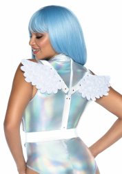 Портупея з крилами Leg Avenue Furry angel wing body harness O/S