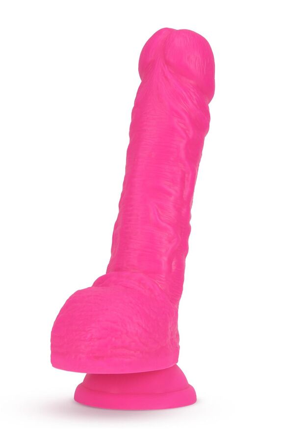 Фаллоимитатор с двойной плотностью Blush NEO 9 INCH DUAL DENSITY DILDO NEON PINK