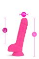 Фаллоимитатор с двойной плотностью Blush NEO 9 INCH DUAL DENSITY DILDO NEON PINK