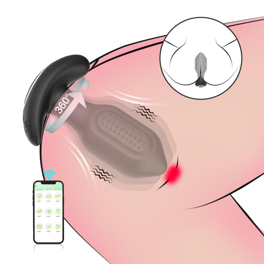 Анальна пробка з додатком - Vibrating Anal Plug, APP