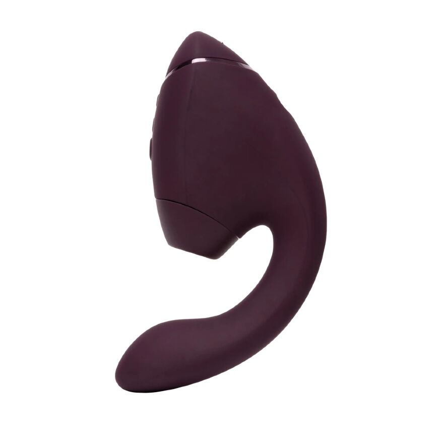Вибратор-стимулятор вакуумный Womanizer Next Duo Dark Purple для точки G, фиолетовый