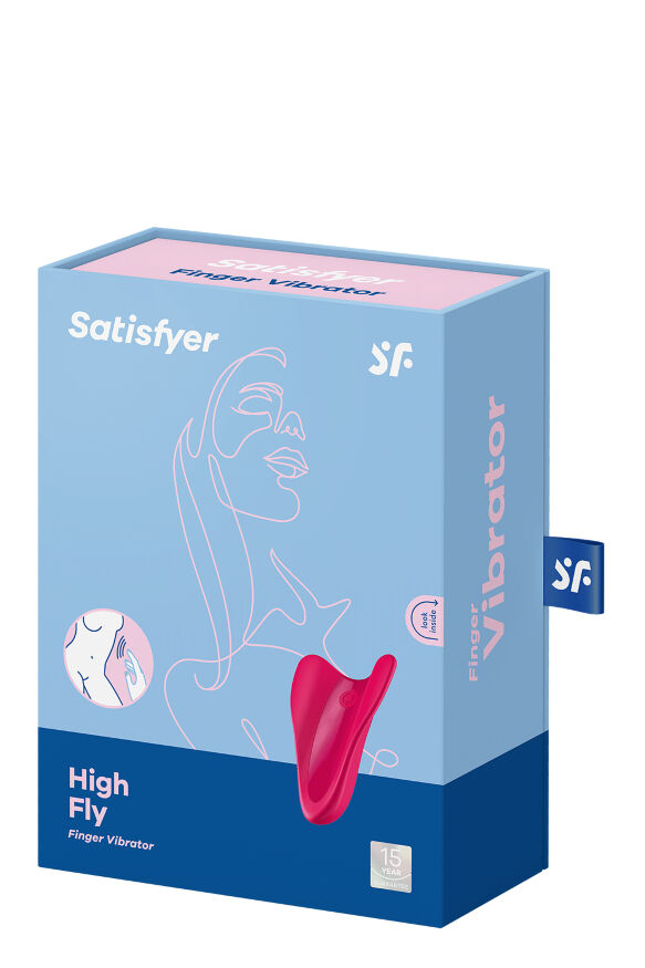 Вібратор ергономічної форми на палець Satisfyer High Fly Red