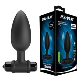 Анальний стимулятор з вібрацією Mr. Play - Super Power Vibrating Anal Plug, BI-040107-MR