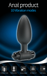 Анальний стимулятор з вібрацією Mr. Play - Super Power Vibrating Anal Plug, BI-040107-MR