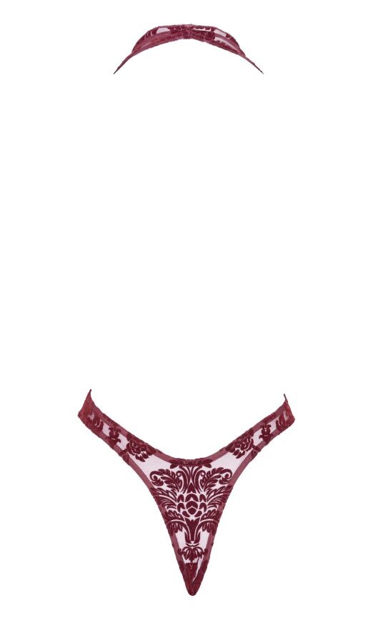 Боди Noir Handmade F386 Kink Royal cascade bodysuit S