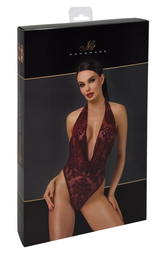 Боди Noir Handmade F386 Kink Royal cascade bodysuit S
