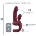 Смарт-пульсатор Magic Motion Magic Duet Bordeaux, 10 режимов пульсаций, 10 режимов вибрации