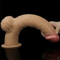 Большой фаллоимитатор - Dual-Layered Handle Cock 12.5" Flesh