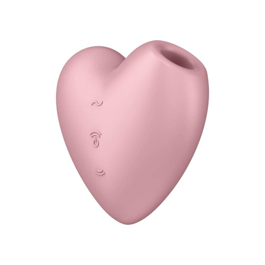 Розкішний симулятор орального сексу для жінок- Satisfyer Cutie Heart Light Red
