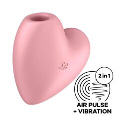 Роскошный симулятор орального секса для женщин- Satisfyer Cutie Heart Light Red