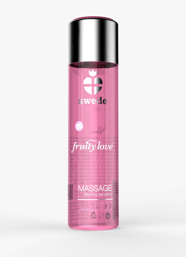 Масажна олія - Swede Fruity Love Sparkling Strawberry Wine, 60 мл