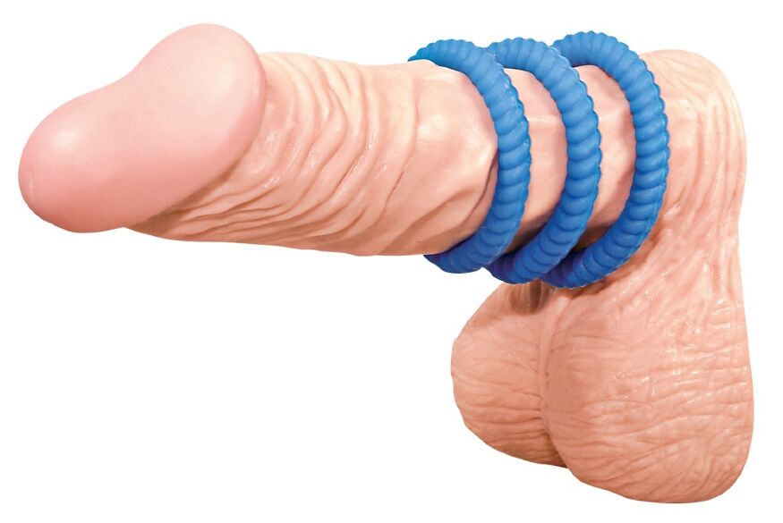 Набір ерекційних кілець - Lust 3 Blue